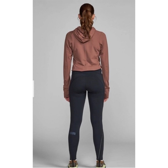 Janji Aurora Fleece Tight Insulated Leggings Black Winter Run Small - Picture 3 of 10